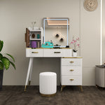 Load image into Gallery viewer, High Gloss Dressing Table with Mirror
