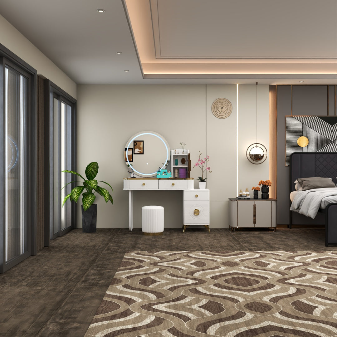 Modern Dressing Table with LED Mirror