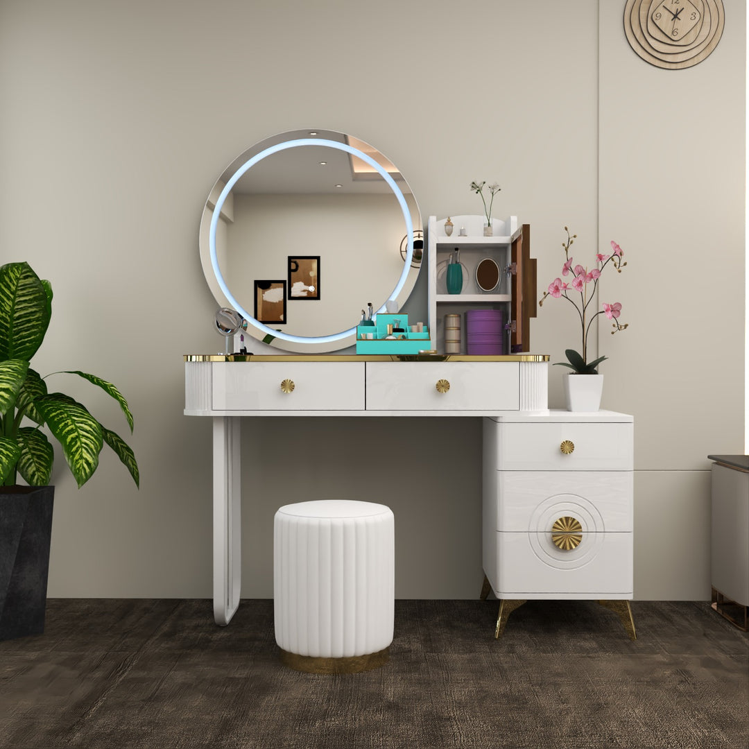 Modern Dressing Table with LED Mirror