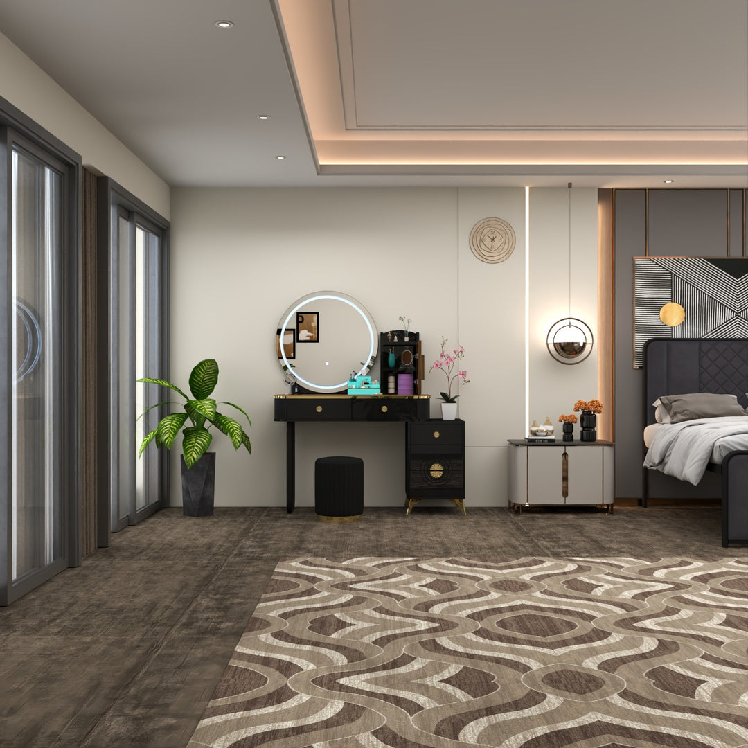 Modern Dressing Table with LED Mirror