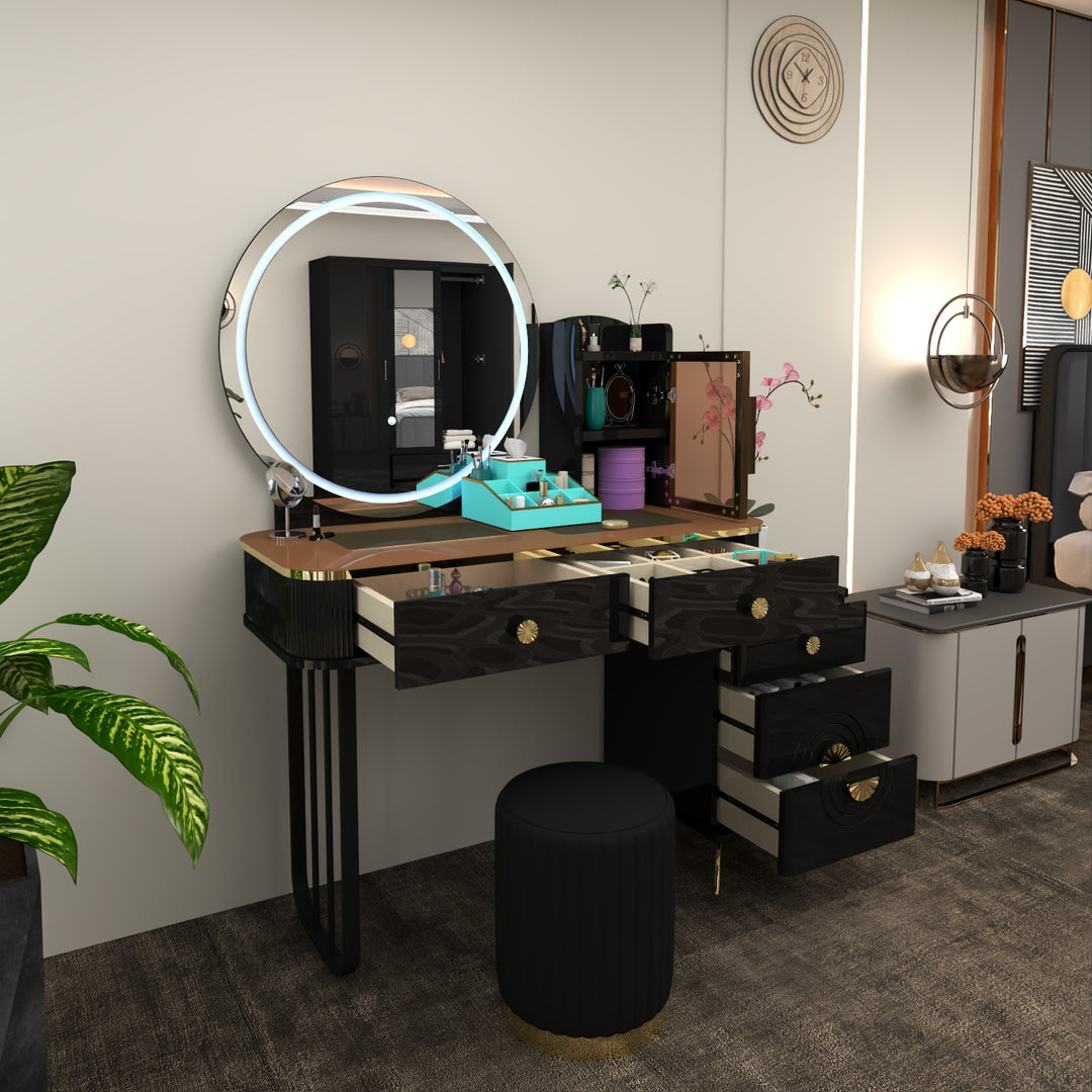 Modern Dressing Table with LED Mirror