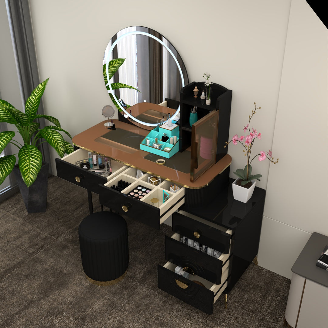 Modern Dressing Table with LED Mirror
