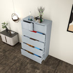 Load image into Gallery viewer, 6 Drawers-High Gloss Chest of Drawers
