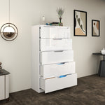 Load image into Gallery viewer, 6 Drawers-High Gloss Chest of Drawers
