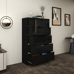 Load image into Gallery viewer, 6 Drawers-High Gloss Chest of Drawers
