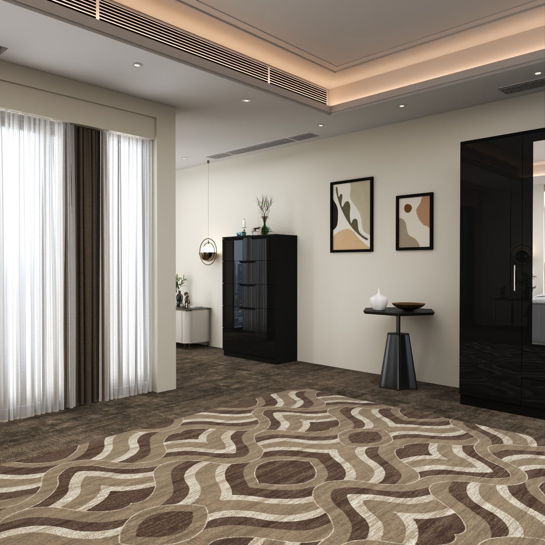 6 Drawers-High Gloss Chest of Drawers