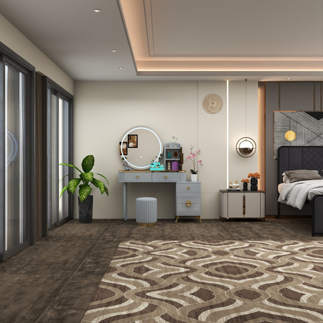 Modern Dressing Table with LED Mirror