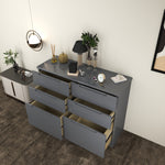 Load image into Gallery viewer, High Gloss 6 Tier Chest of Drawer
