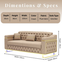 3 Seater Cream