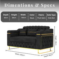 2 Seater Black