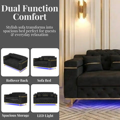 2 Seater Black