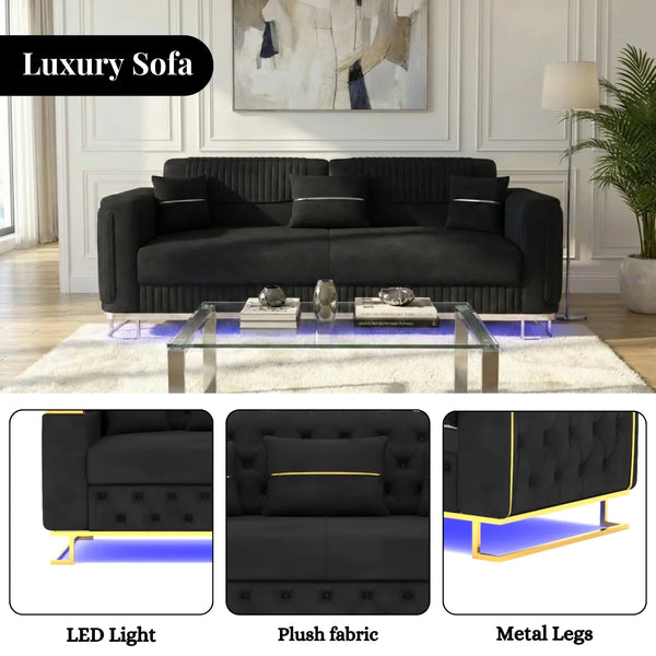 2 Seater Black