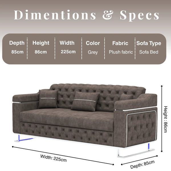 3+2 Seater DarkGrey