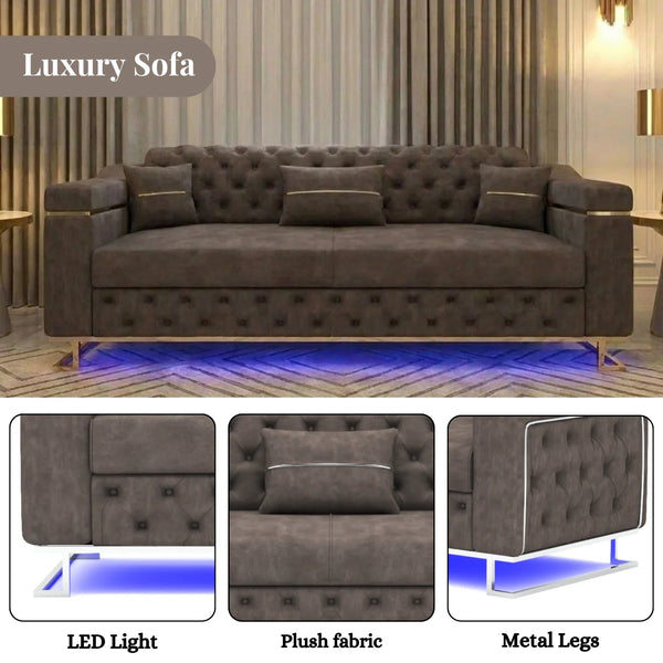3 Seater DarkGrey