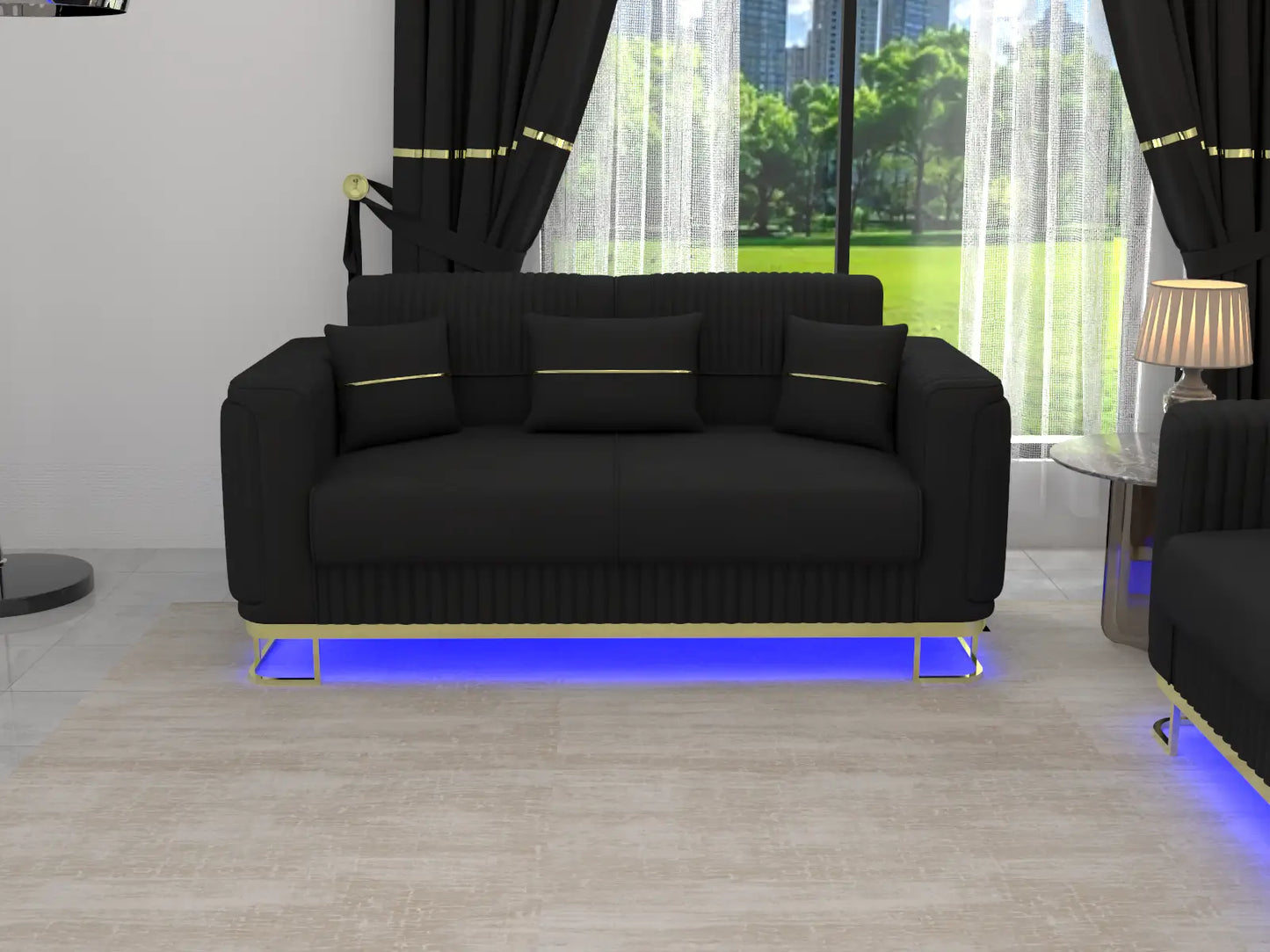 Black 2 Seater