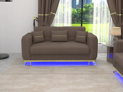 Brown 2 Seater