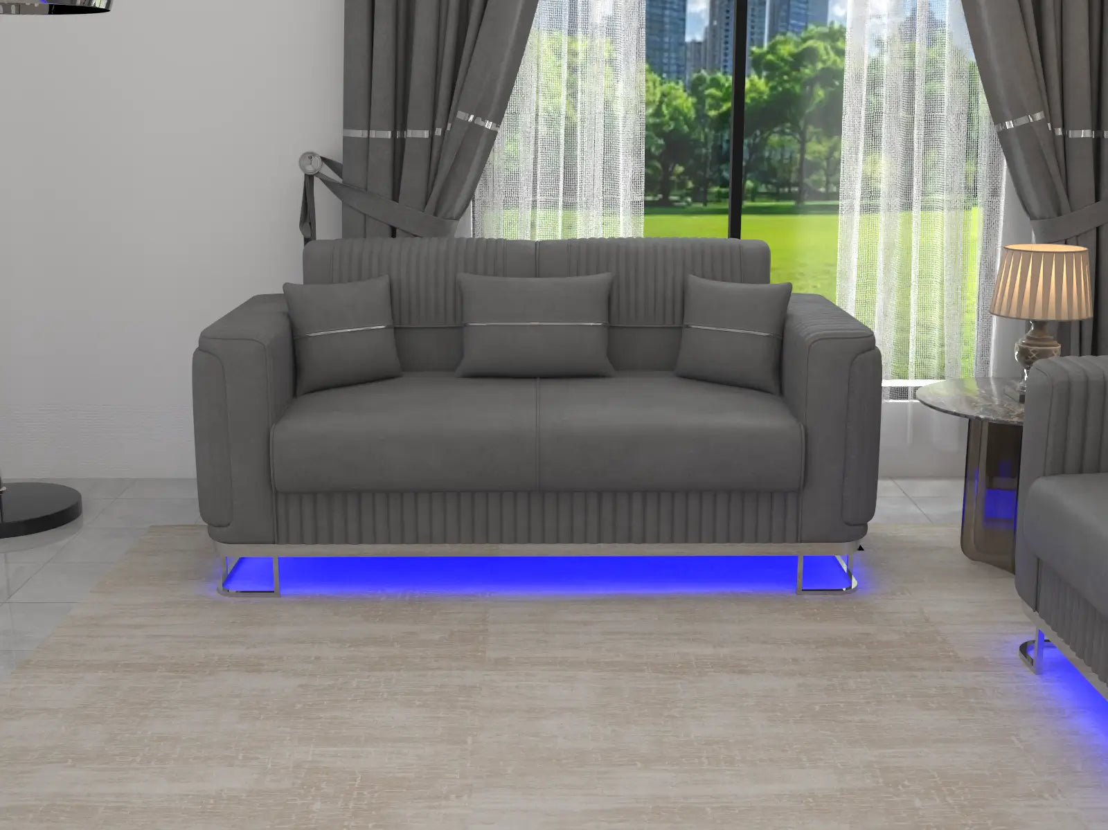 Grey 2 seater 