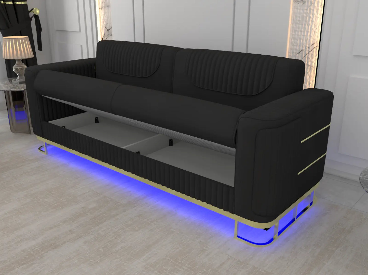 Black 3Seater