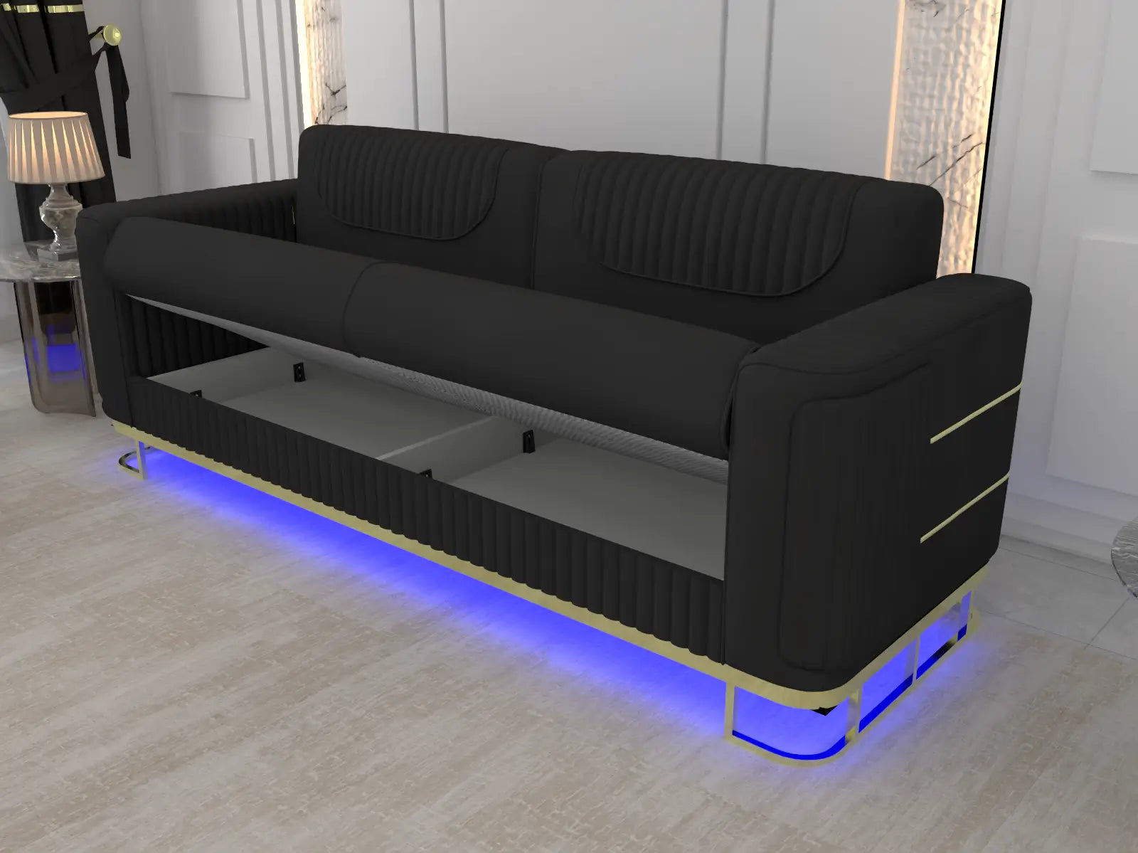 Black 3Seater