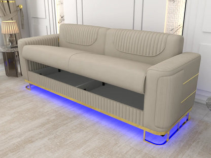 Cream 3 Seater