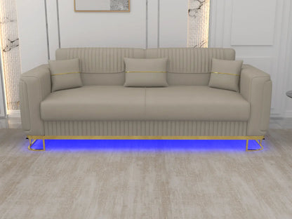 Cream 3 Seater