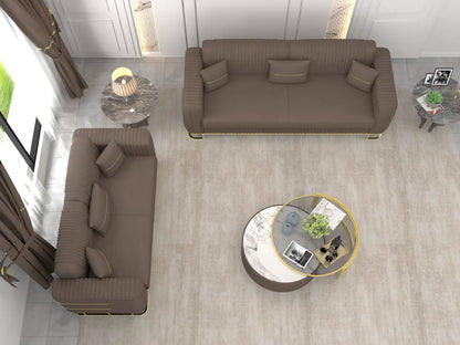 Brown 3+2 Seater