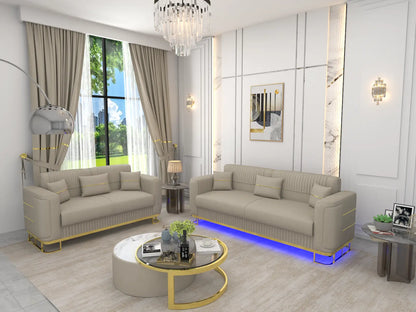 Cream 3+2 Seater