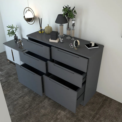 Nova 6 Drawers Chest DarkGray