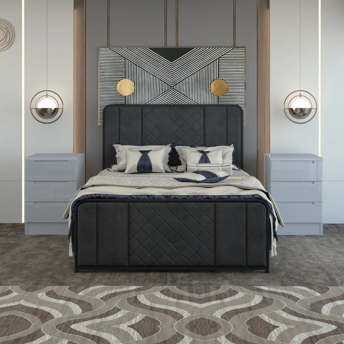 Opal Bedside Gray