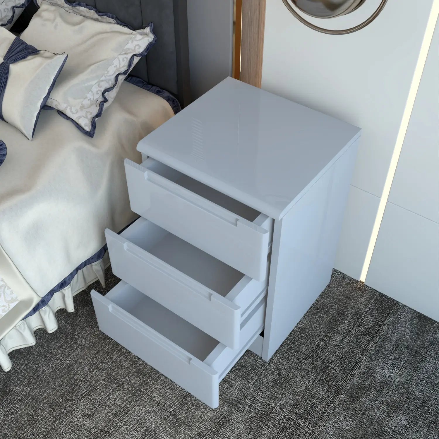 Opal Bedside Gray