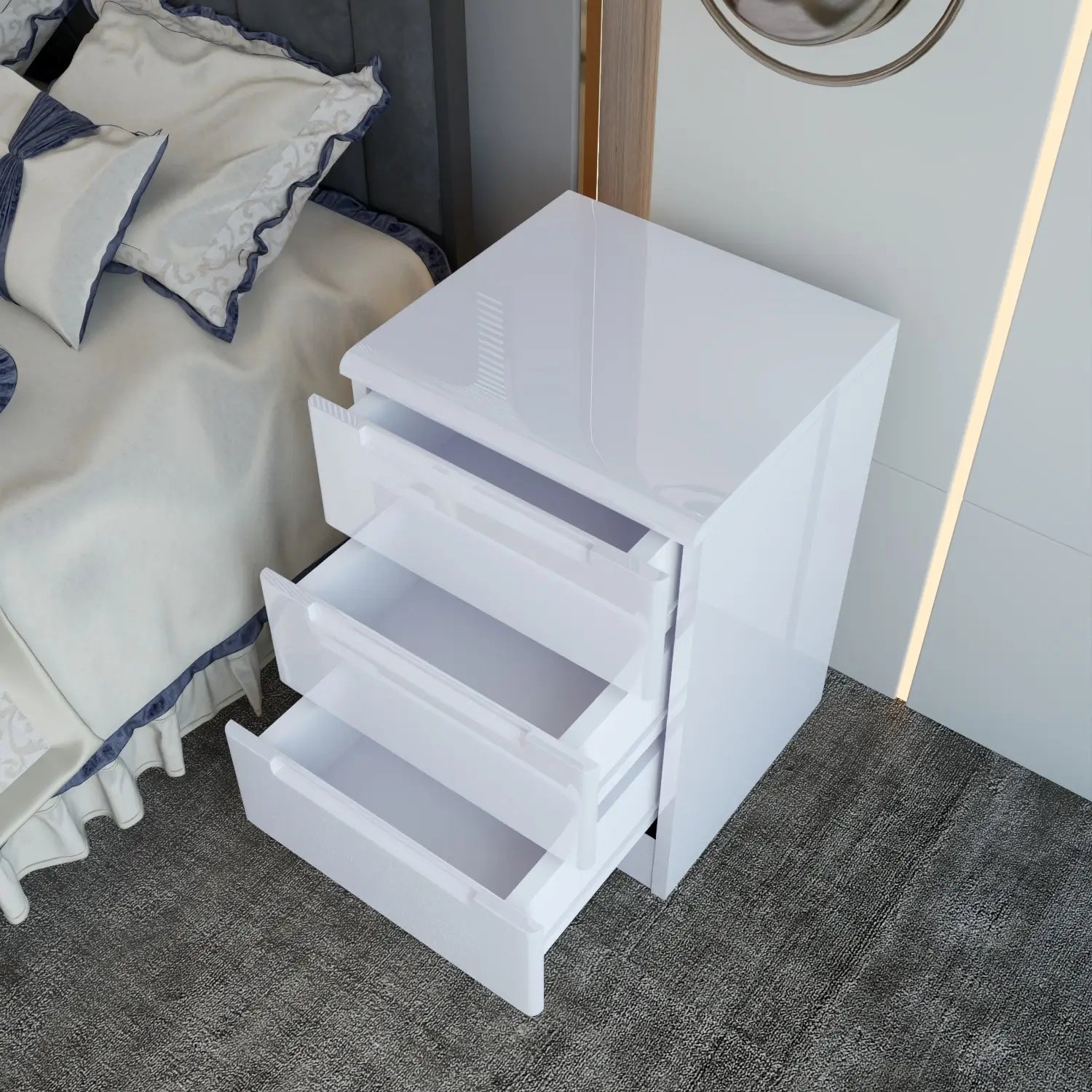 Opal Bedside White