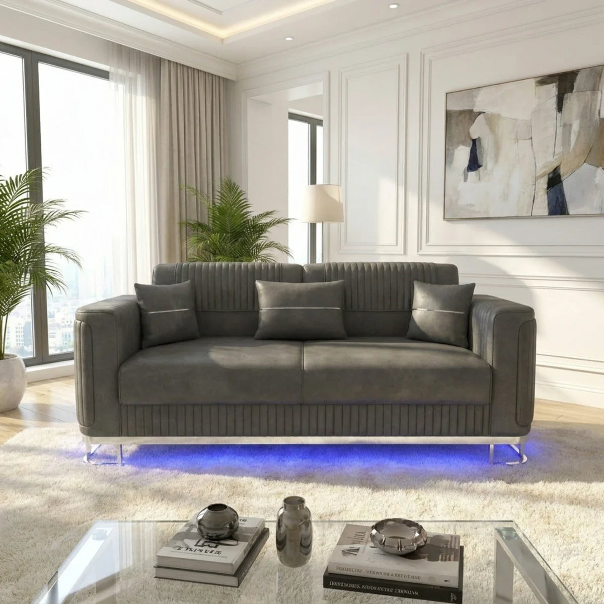 2 Seater Grey
