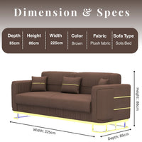 3+2 Seater Brown