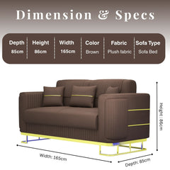 2 Seater Brown