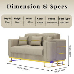 3+2 Seater Cream