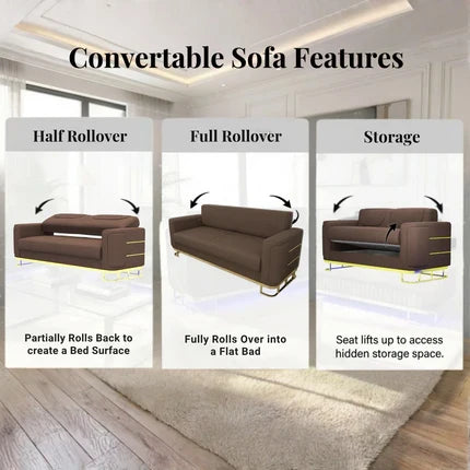 3 Seater Brown