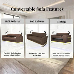 3 Seater Brown