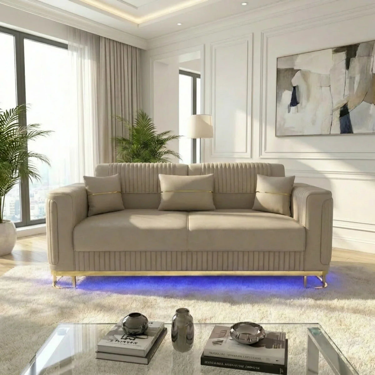 2 Seater Cream