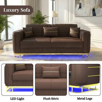 3 Seater Brown