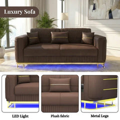 3 Seater Brown