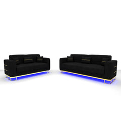 3+2 Seater Black