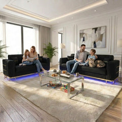 3+2 Seater Black