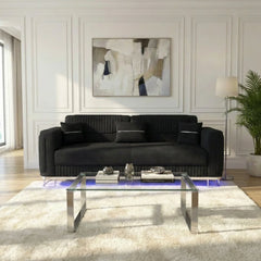 3 Seater Black
