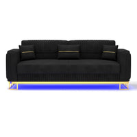 3 Seater Black