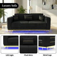 2 Seater Black