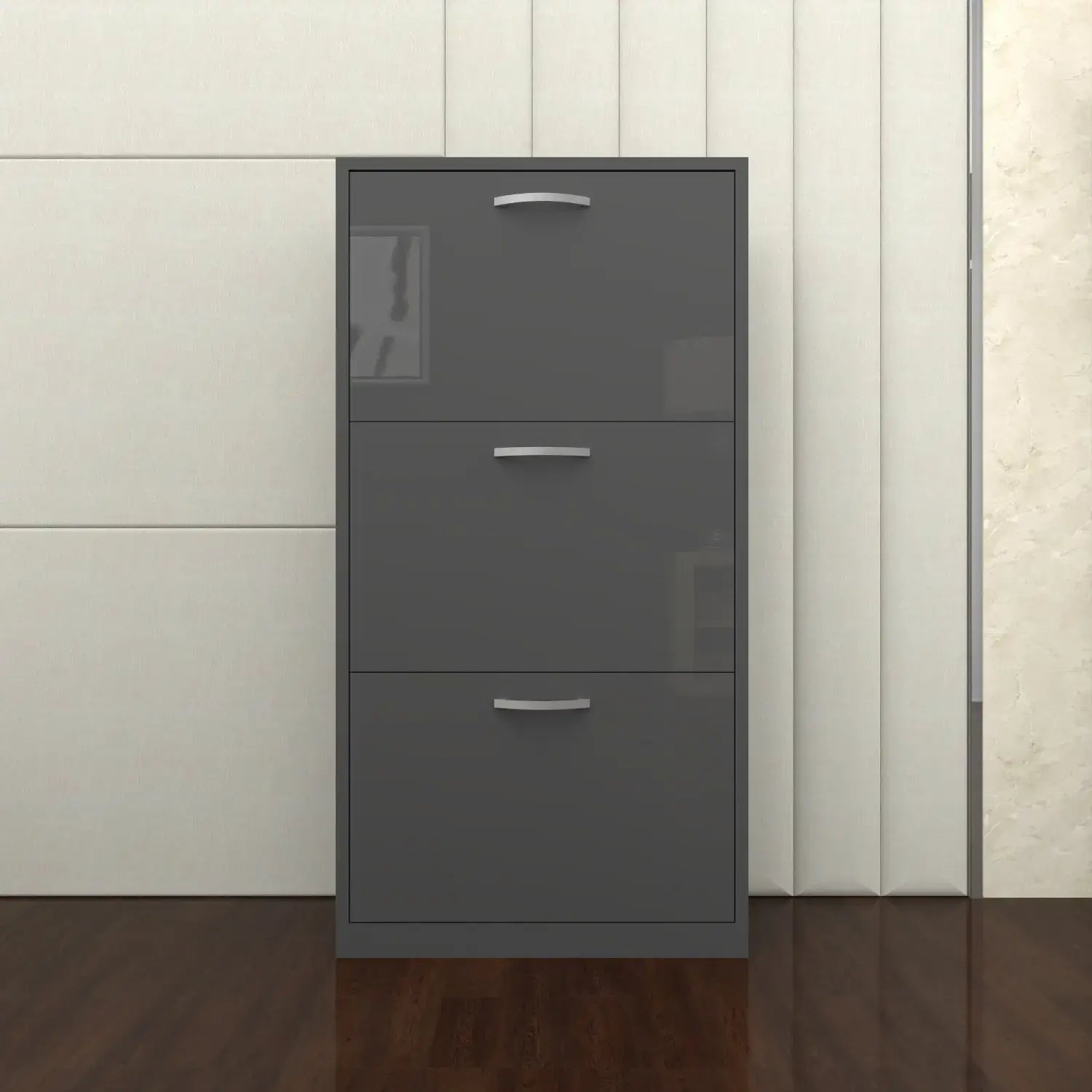 Solace 3 Tier Shoe Rack  DarkGray