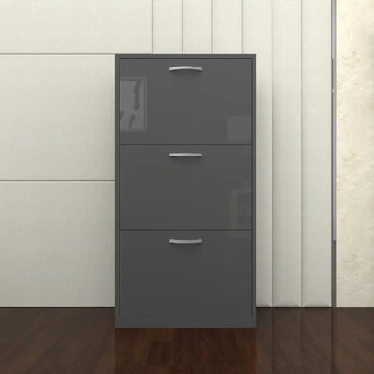 Solace 3 Tier Shoe Rack  DarkGray