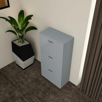 Solace 3 Tier Shoe Rack Gray