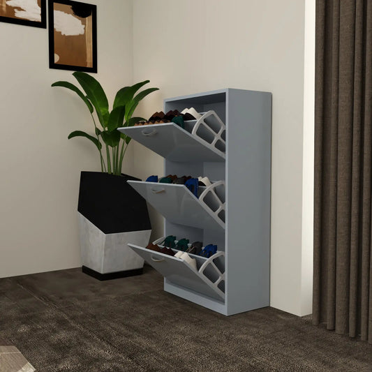 Solace 3 Tier Shoe Rack Gray