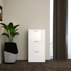 Solace 3 Tier Shoe Rack White
